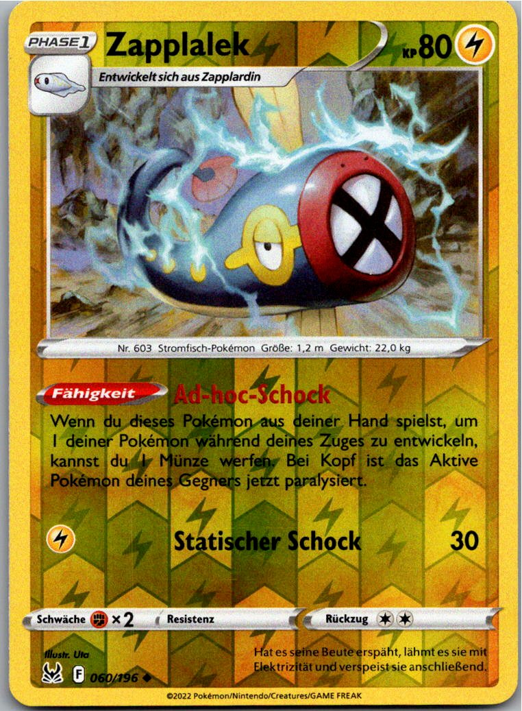 Zapplalek 060/196 Verlorener Ursprung – Vorderseite