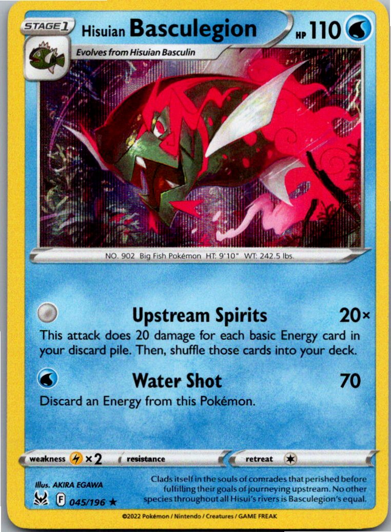 Hisuian Basculegion Hisui-Salmagnis 045/196 Verlorener Ursprung – Vorderseite
