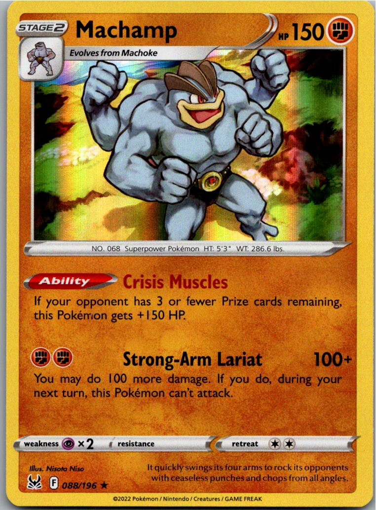 Machamp Machomei 088/196 Verlorener Ursprung – Vorderseite