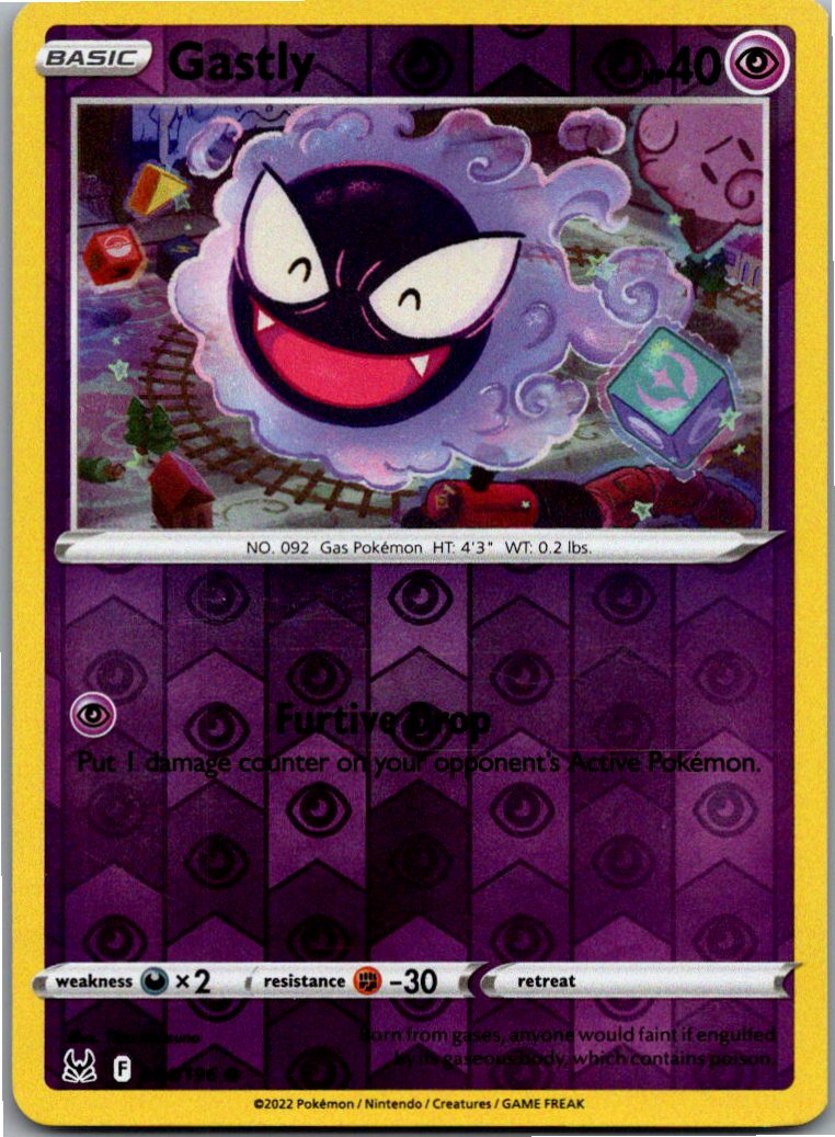 Gastly Nebulak 064/196 Verlorener Ursprung – Vorderseite