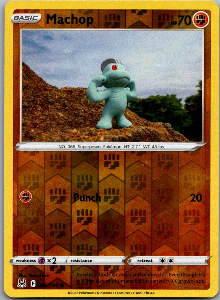 Machop Machollo 086/196 Verlorener Ursprung – Vorderseite