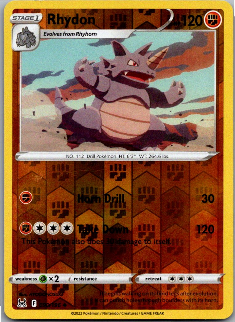 Rhydon Rizeros 090/196 Verlorener Ursprung – Vorderseite