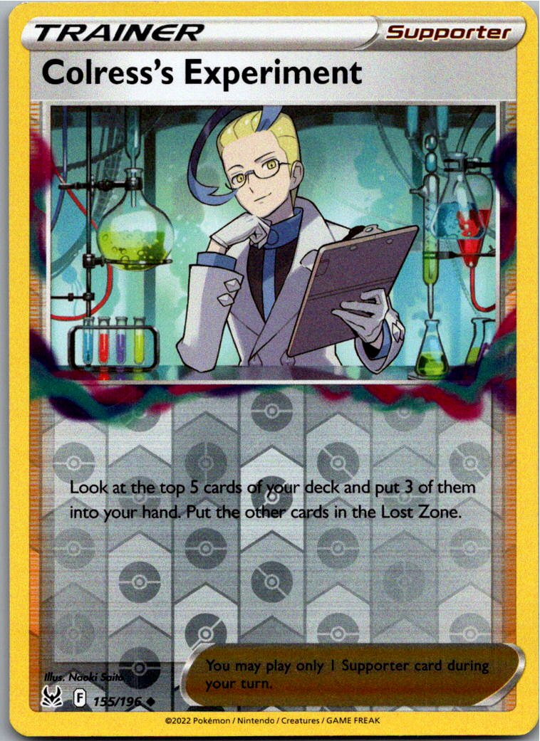 Colress's Experiment 155/196 Verlorener Ursprung – Vorderseite