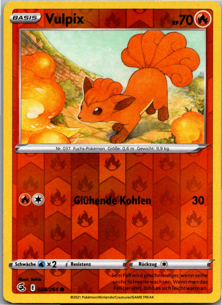 Vulpix 028/264 Fusionsangriff – Vorderseite