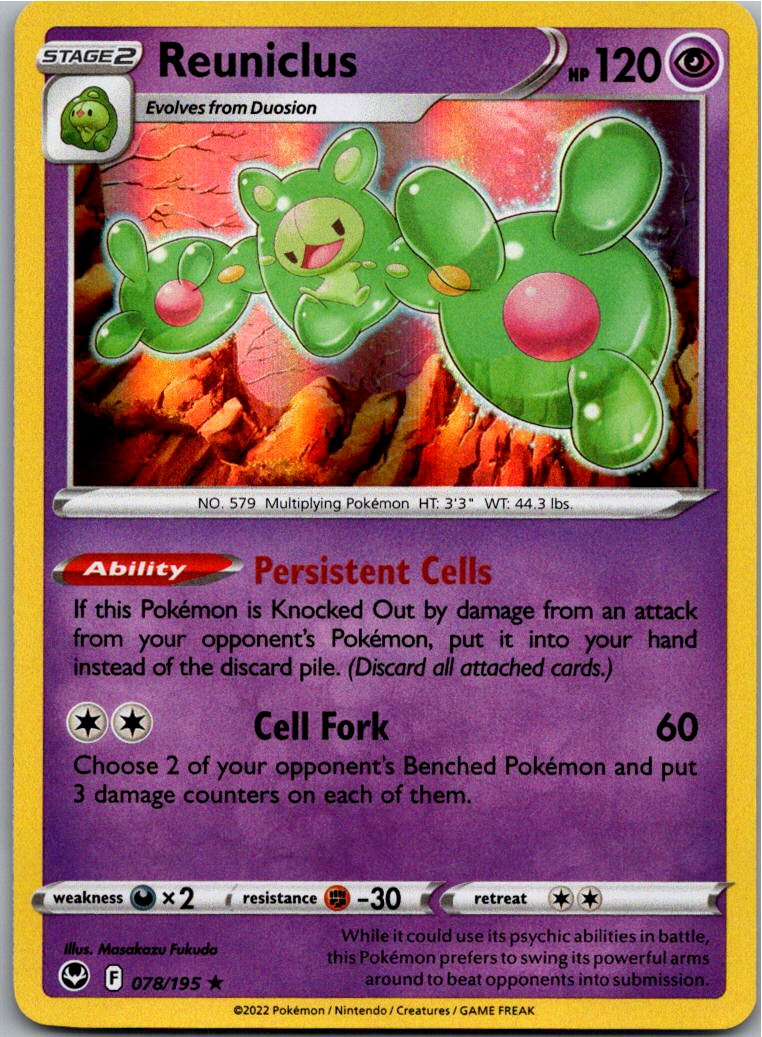 Reuniclus Zytomega 078/195 Silberne Sturmwinde – Vorderseite