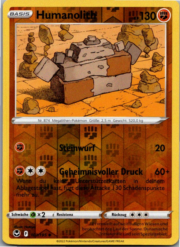 Humanolith 101/195 Silberne Sturmwinde – Vorderseite