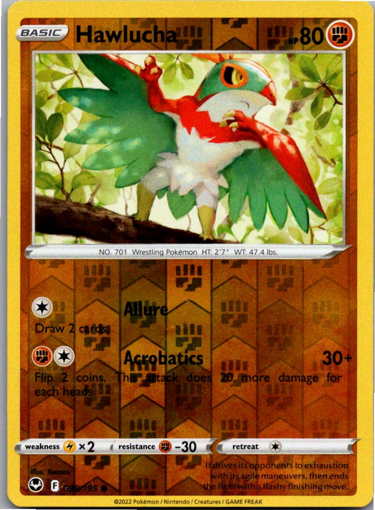 Hawlucha Resladero 098/195 Silberne Sturmwinde – Vorderseite