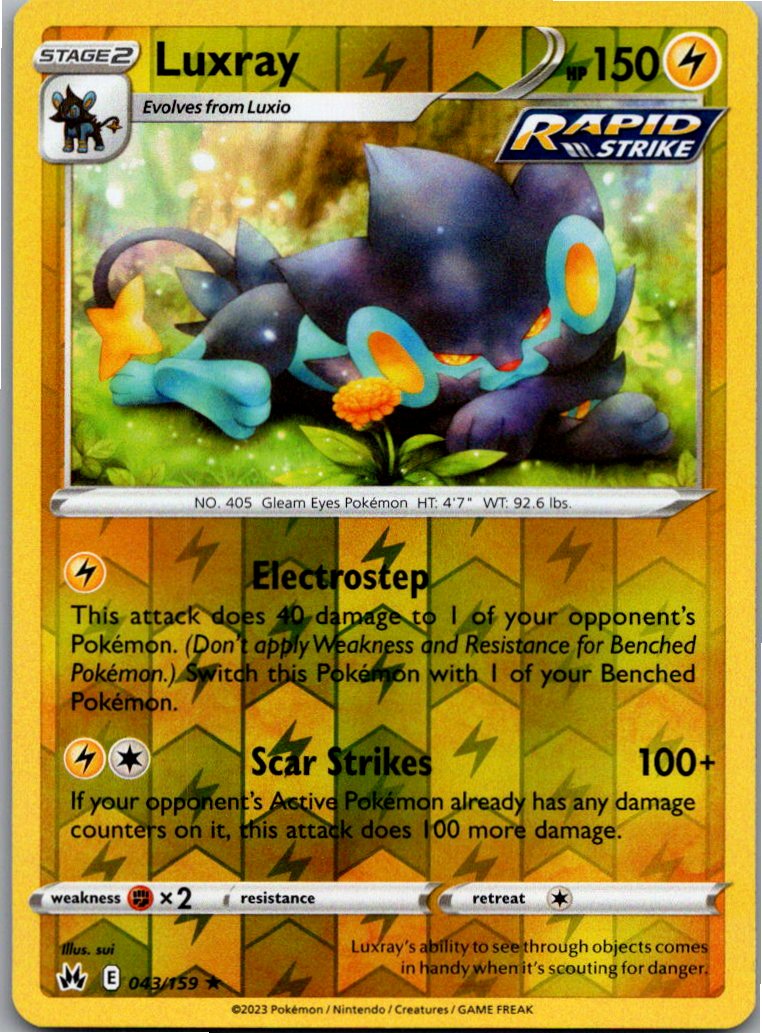 Luxray Luxtra 043/159 Zenit der Könige – Vorderseite