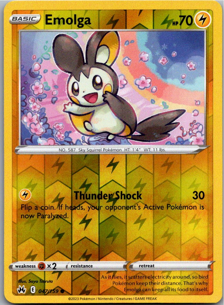 Emolga 047/159 Zenit der Könige – Vorderseite