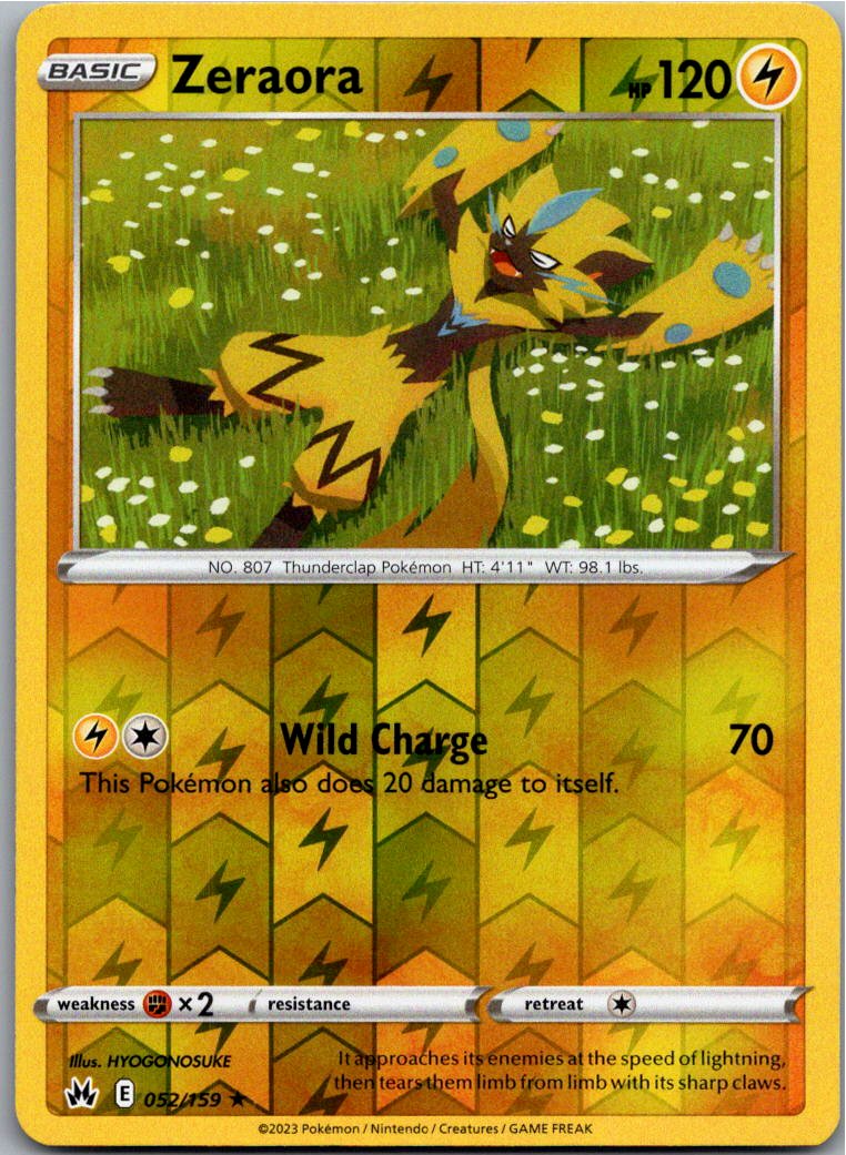 Zeraora 052/159 Zenit der Könige – Vorderseite