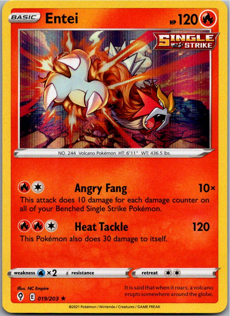 Entei 019/203 Drachenwandel – Vorderseite