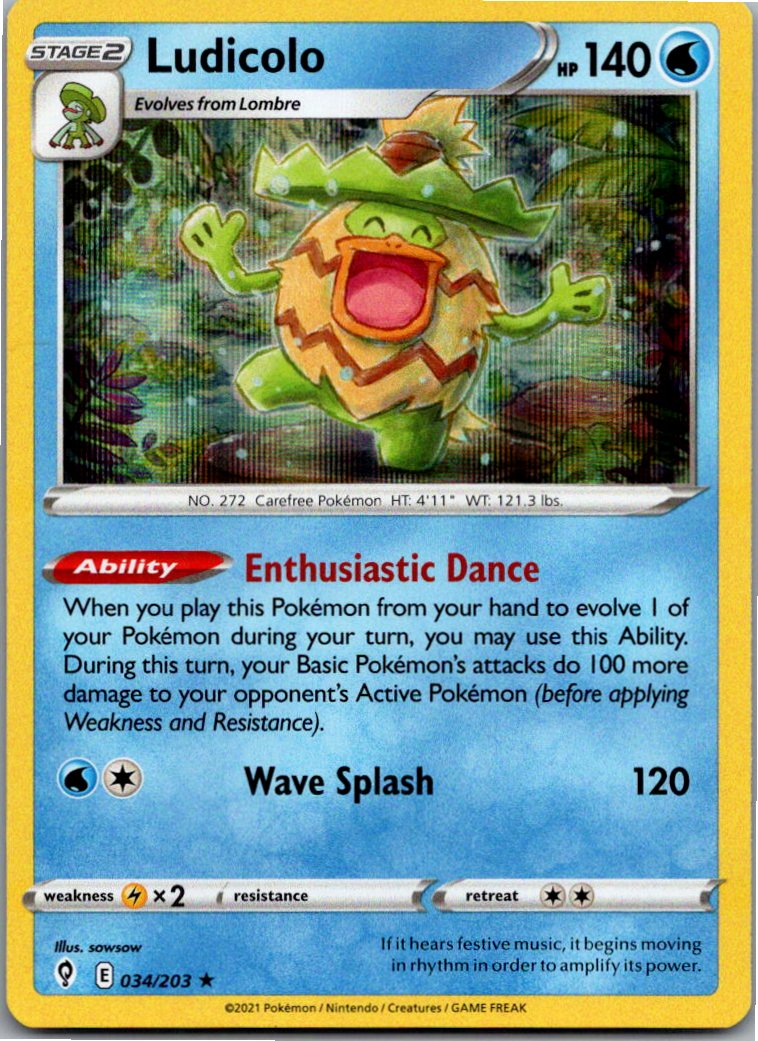 Ludicolo Kappalores 034/203 Drachenwandel – Vorderseite