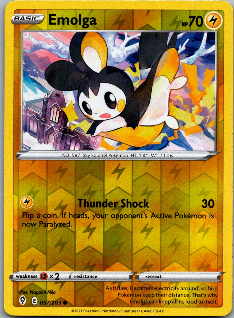 Emolga 057/203 Drachenwandel – Vorderseite