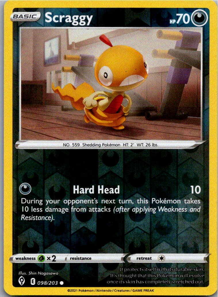 Scraggy Zurrokex 098/203 Drachenwandel – Vorderseite