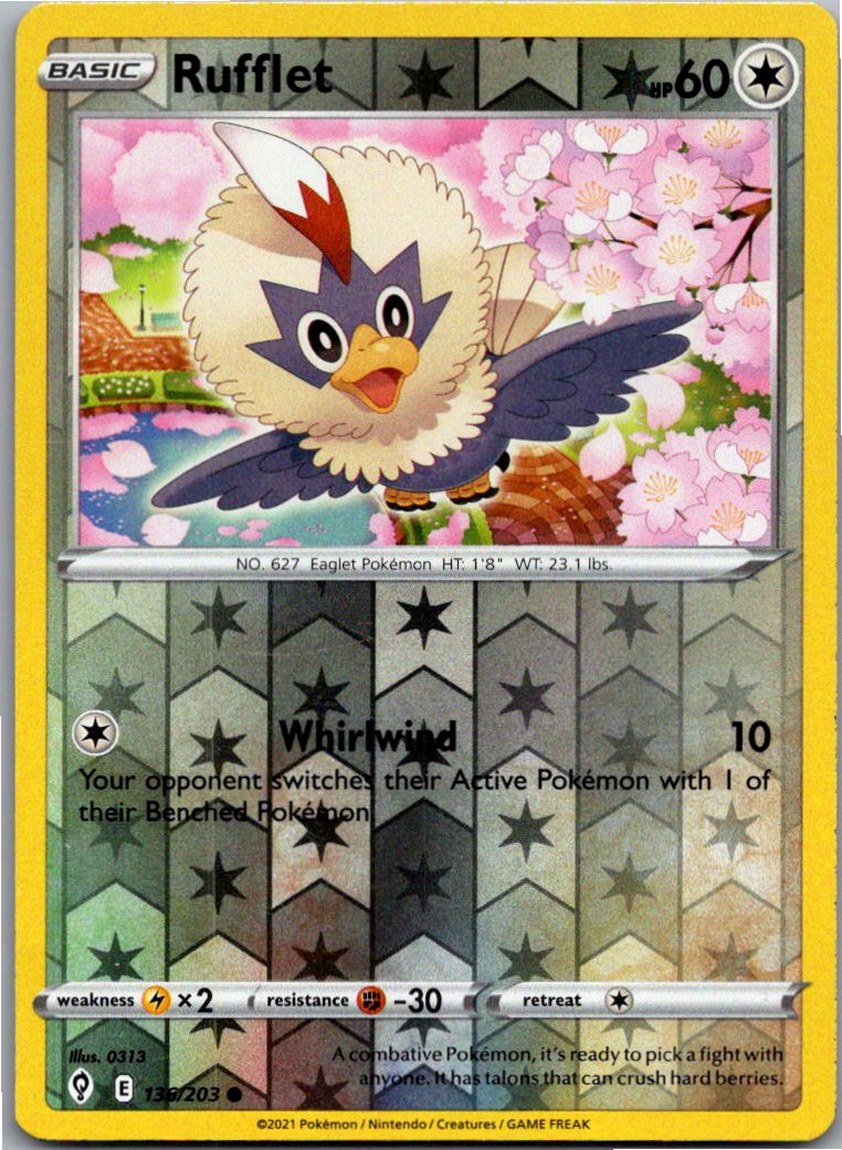 Rufflet Geronimatz 136/203 Drachenwandel – Vorderseite