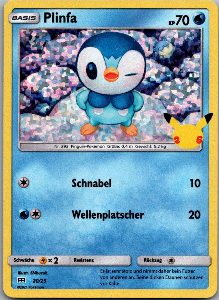 Plinfa 20/25 McDonald's Collection 2021 – Vorderseite