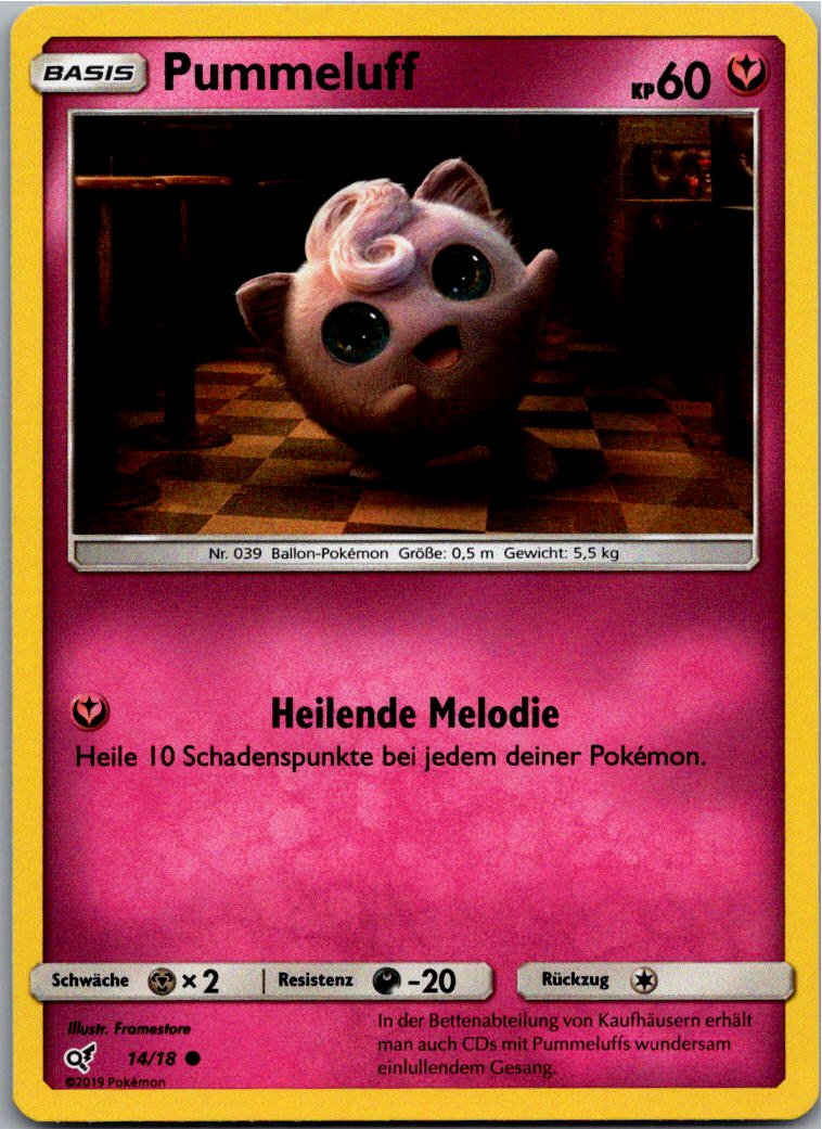 Pummeluff 14/18 Meisterdetektiv Pikachu – Vorderseite