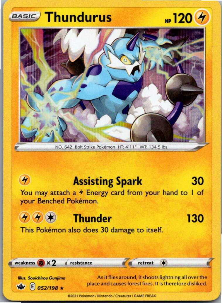 Thundurus Voltolos 052/198 Schaurige Herrschaft – Vorderseite