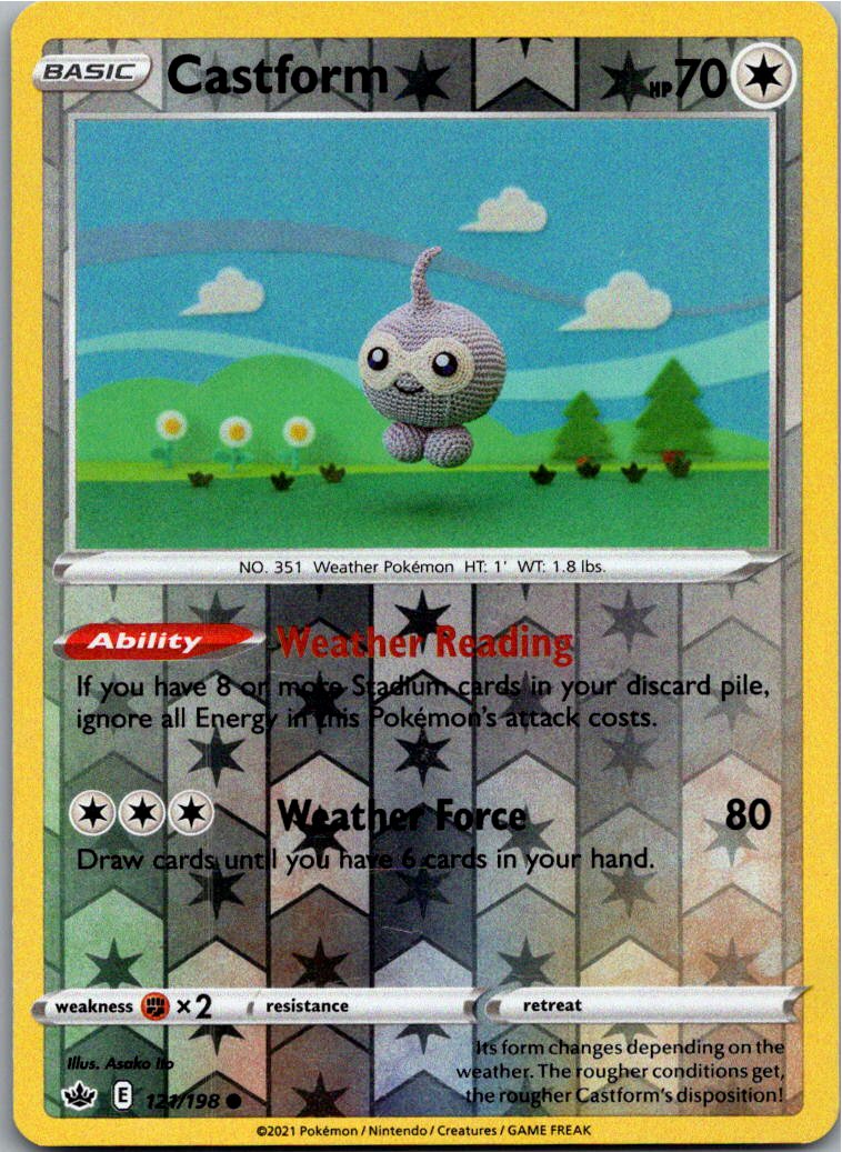 Castform Formeo 121/198 Schaurige Herrschaft – Vorderseite
