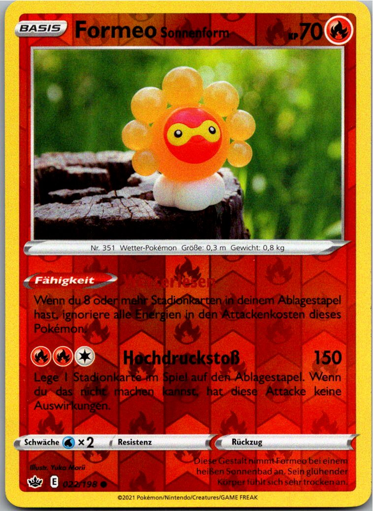 Formeo Sonnenform 022/198 Schaurige Herrschaft – Vorderseite