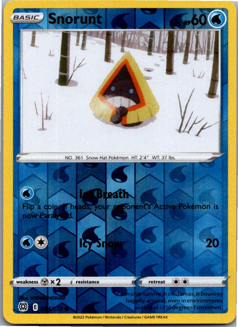 Snorunt Schneppke 034/172 Strahlende Sterne – Vorderseite
