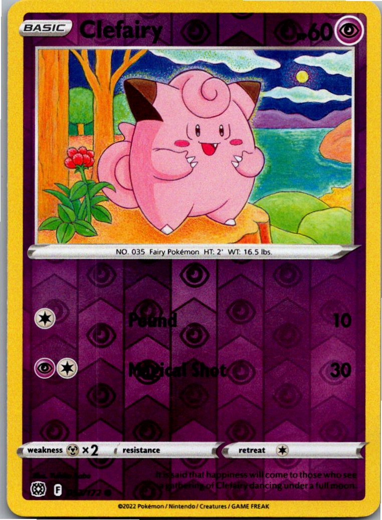 Clefairy Piepi 053/172 Strahlende Sterne – Vorderseite