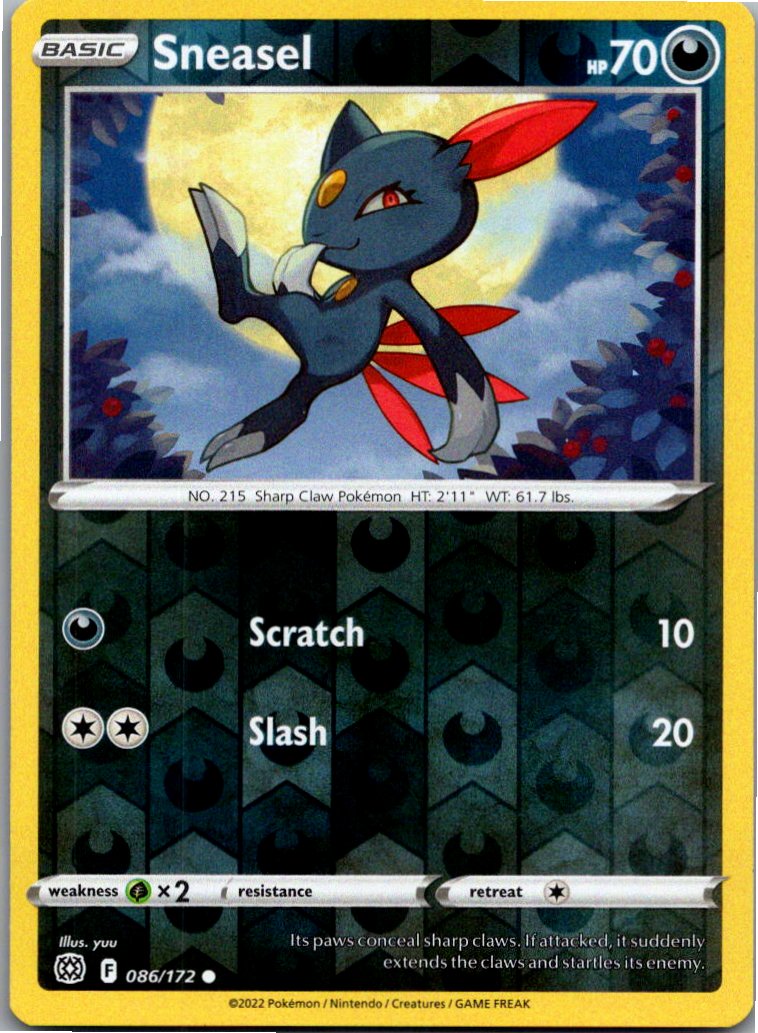 Sneasel Sniebel 086/172 Strahlende Sterne – Vorderseite