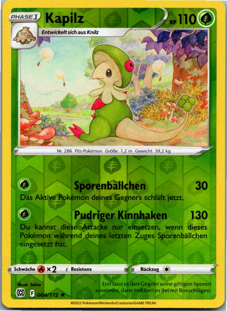 Kapilz 004/172 Strahlende Sterne – Vorderseite