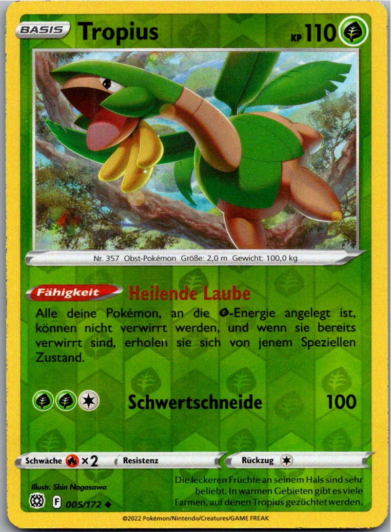 Tropius 005/172 Strahlende Sterne – Vorderseite
