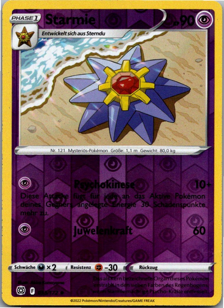 Starmie 055/172 Strahlende Sterne – Vorderseite