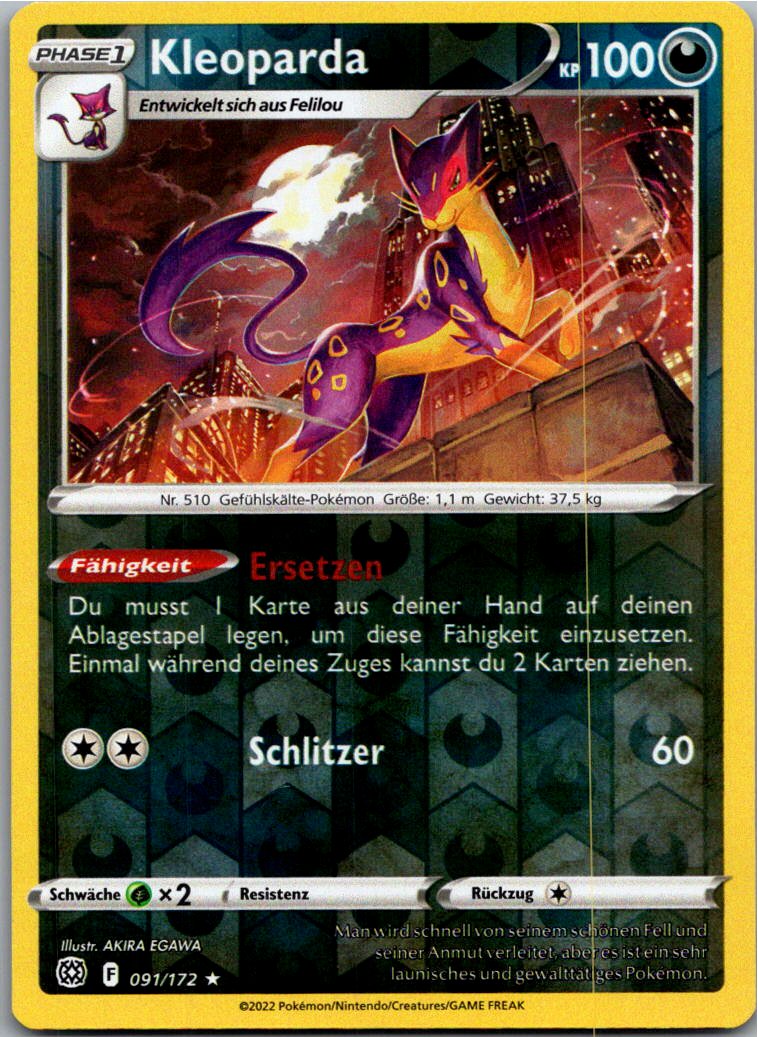 Kleoparda 091/172 Strahlende Sterne – Vorderseite