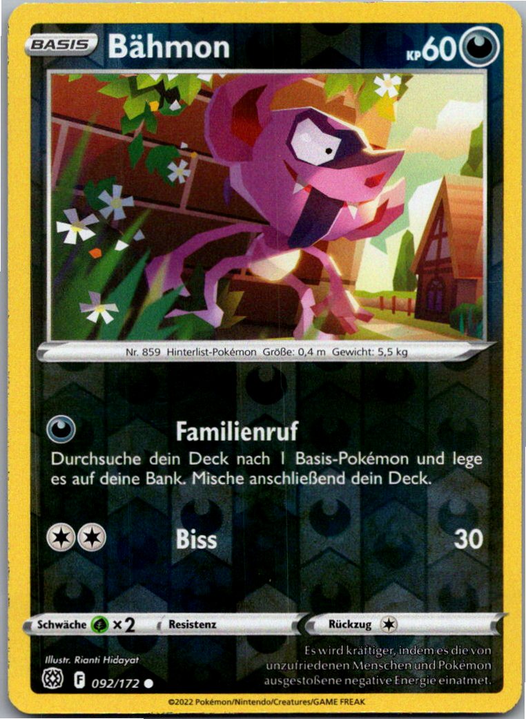 Bähmon 092/172 Strahlende Sterne – Vorderseite