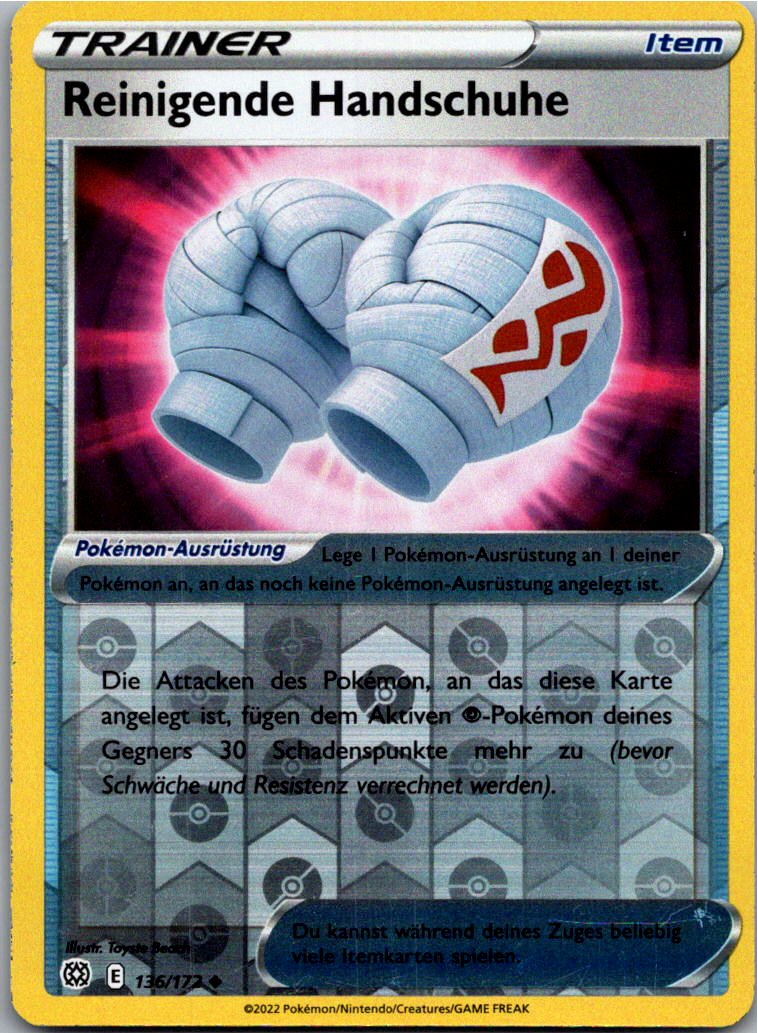 Reinigende Handschuhe 136/172 Strahlende Sterne – Vorderseite