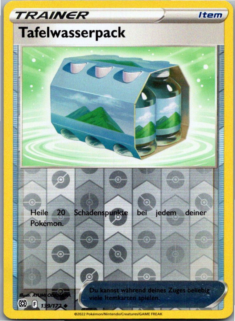 Tafelwasserpack 139/172 Strahlende Sterne – Vorderseite