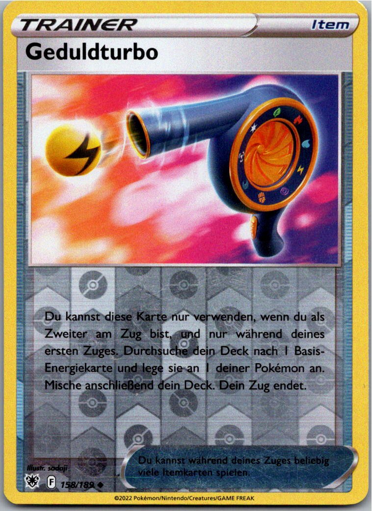 Geduldturbo 158/189 Astralglanz – Vorderseite