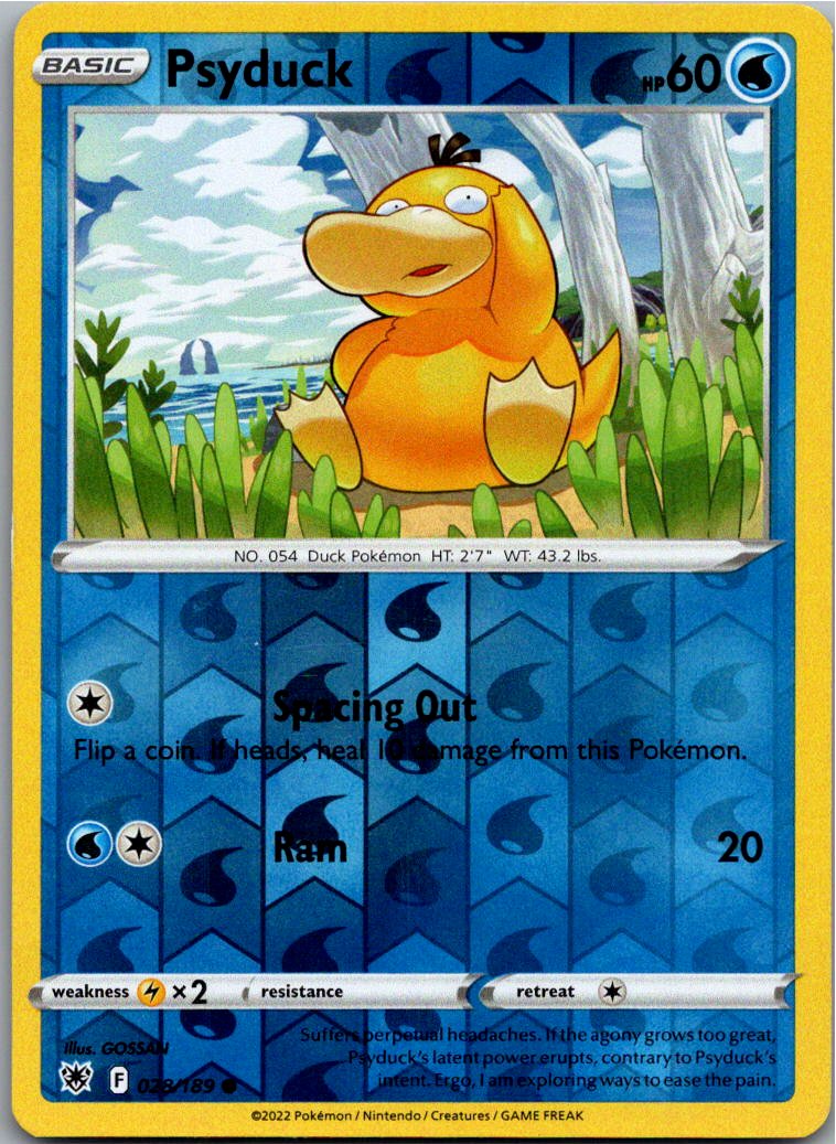 Psyduck Enton 028/189 Astralglanz – Vorderseite