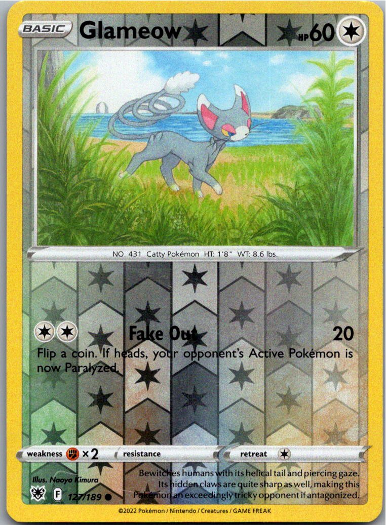 Glameow Charmian 127/189 Astralglanz – Vorderseite