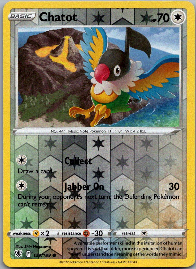 Chatot Plaudagei 129/189 Astralglanz – Vorderseite