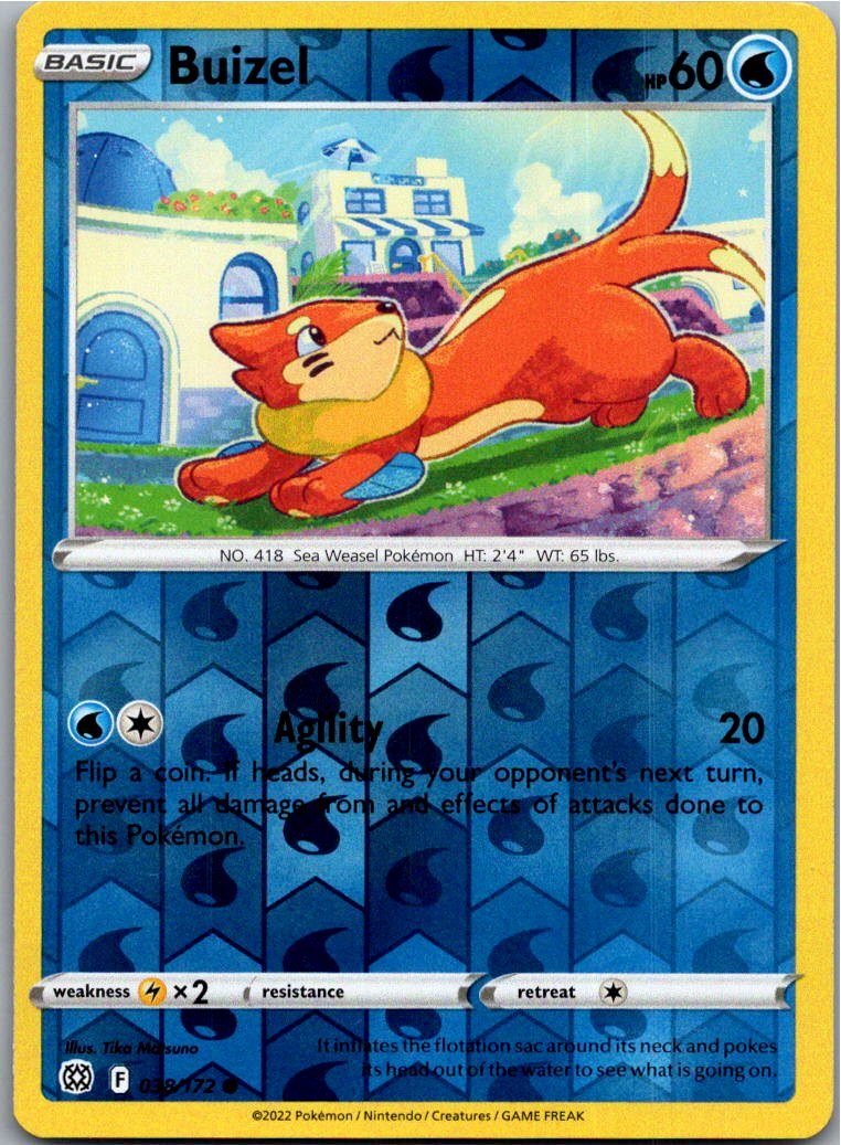 Buizel Bamelin 038/172 Strahlende Sterne – Vorderseite