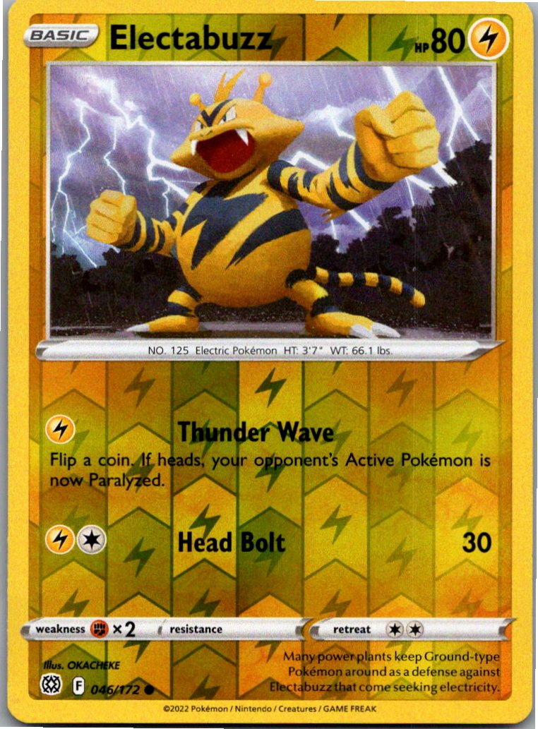 Electabuzz Elektek 046/172 Strahlende Sterne – Vorderseite