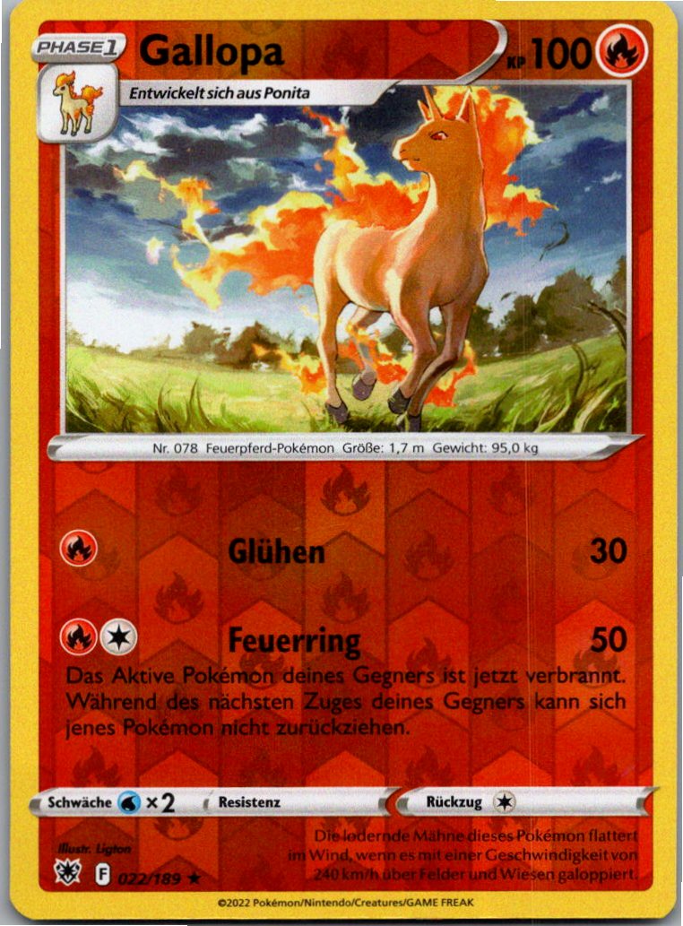 Gallopa 022/189 Astralglanz – Vorderseite