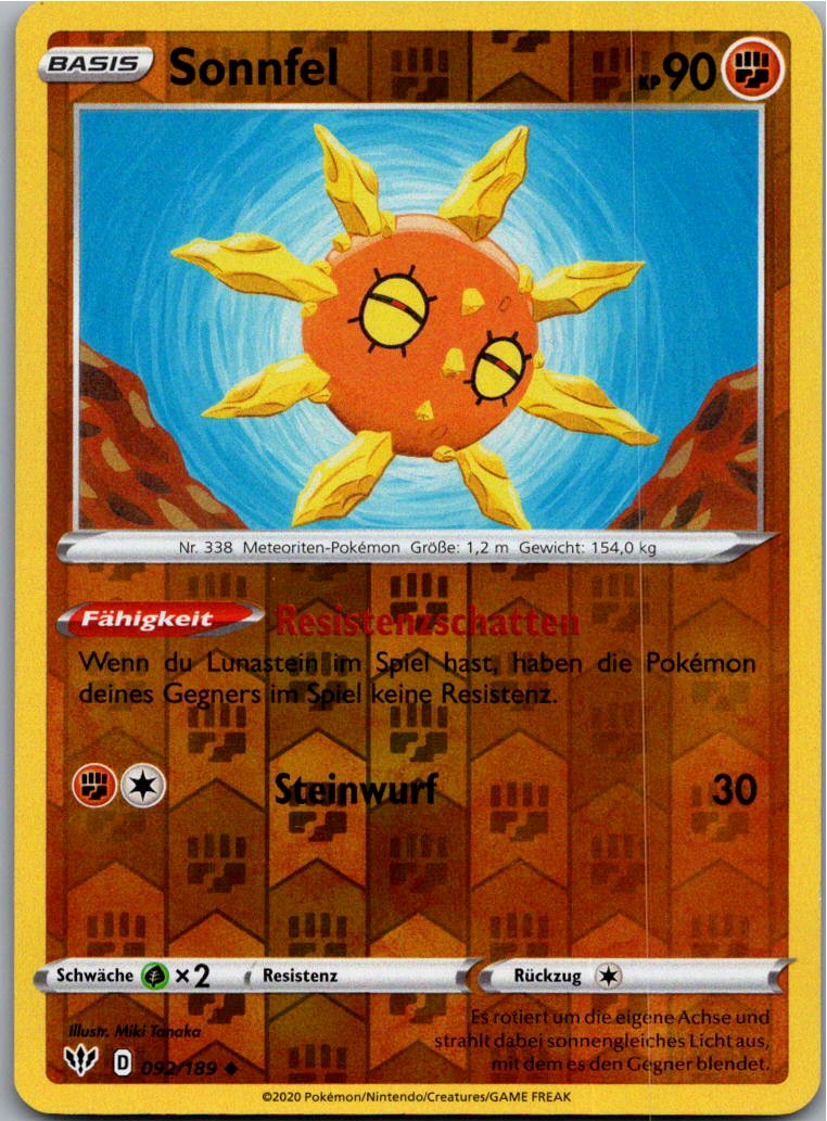 Sonnfel 092/189 Flammende Finsternis – Vorderseite