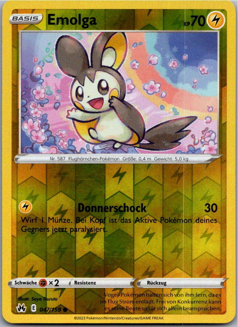 Emolga 047/159 Zenit der Könige – Vorderseite