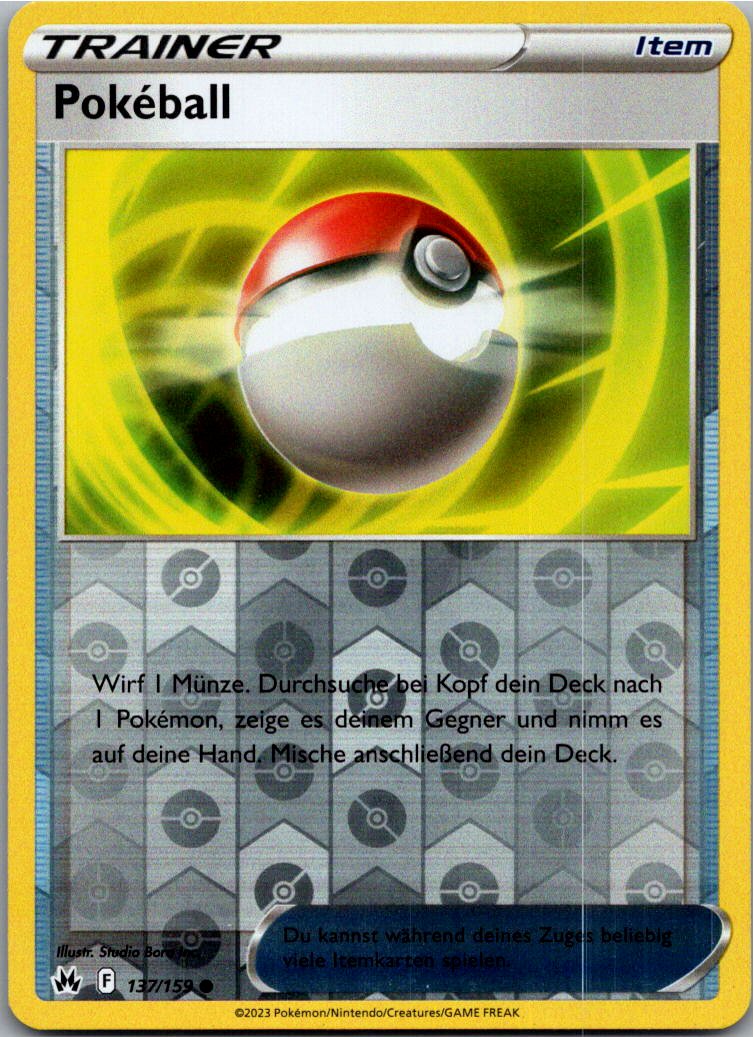 Pokéball 137/159 Zenit der Könige – Vorderseite