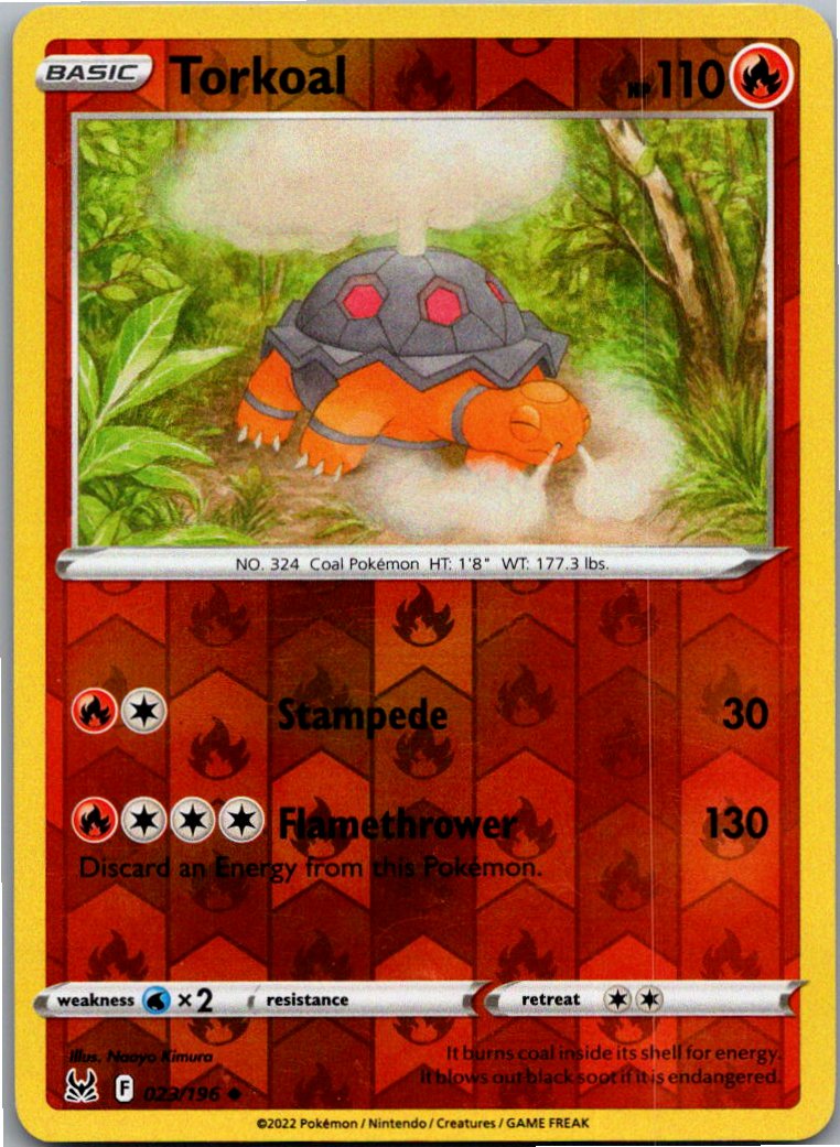 Torkoal Qurtel 023/196 Verlorener Ursprung – Vorderseite