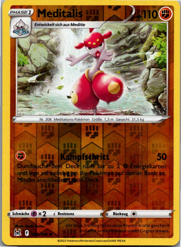 Meditalis 100/196 Verlorener Ursprung – Vorderseite