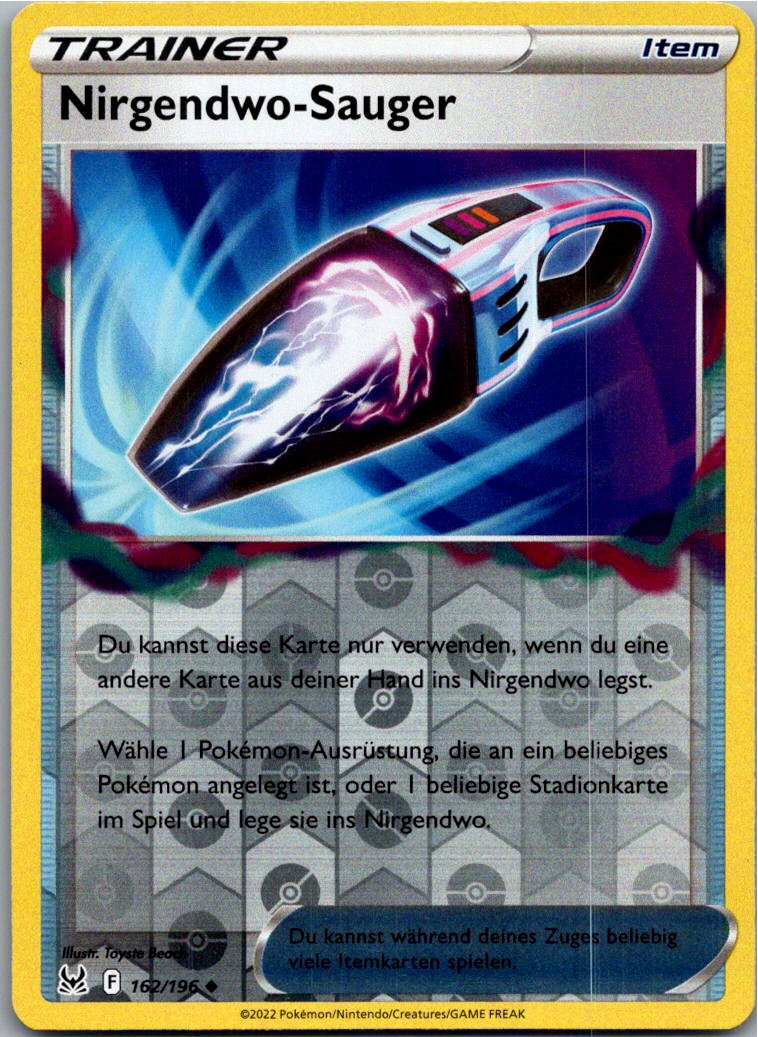 Nirgendo-Sauger 162/196 Verlorener Ursprung – Vorderseite