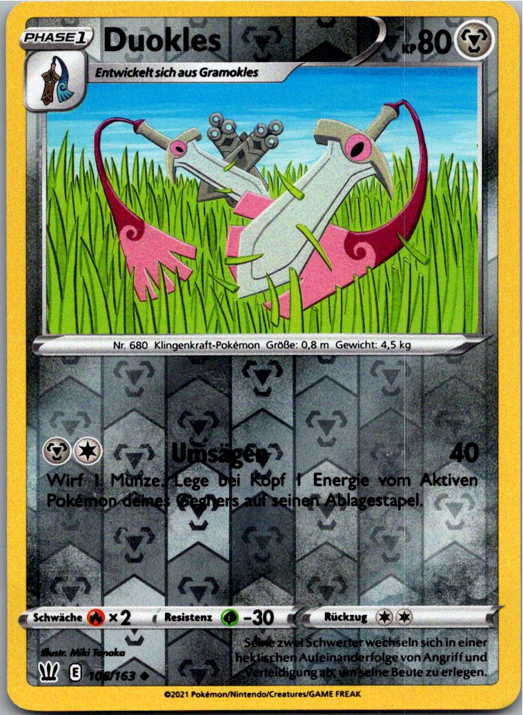 Duokles 106/163 Kampfstile – Vorderseite