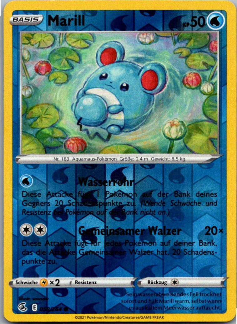 Marill 058/264 Fusionsangriff – Vorderseite