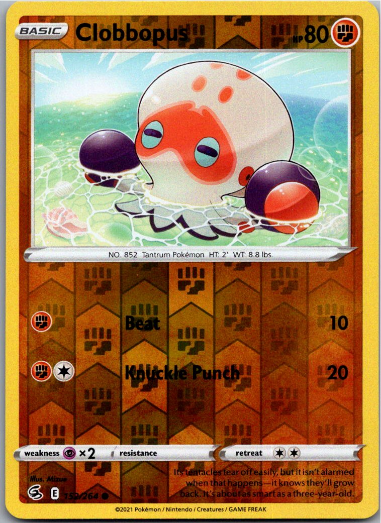 Clobbopus Klopptopus 152/264 Fusionsangriff – Vorderseite